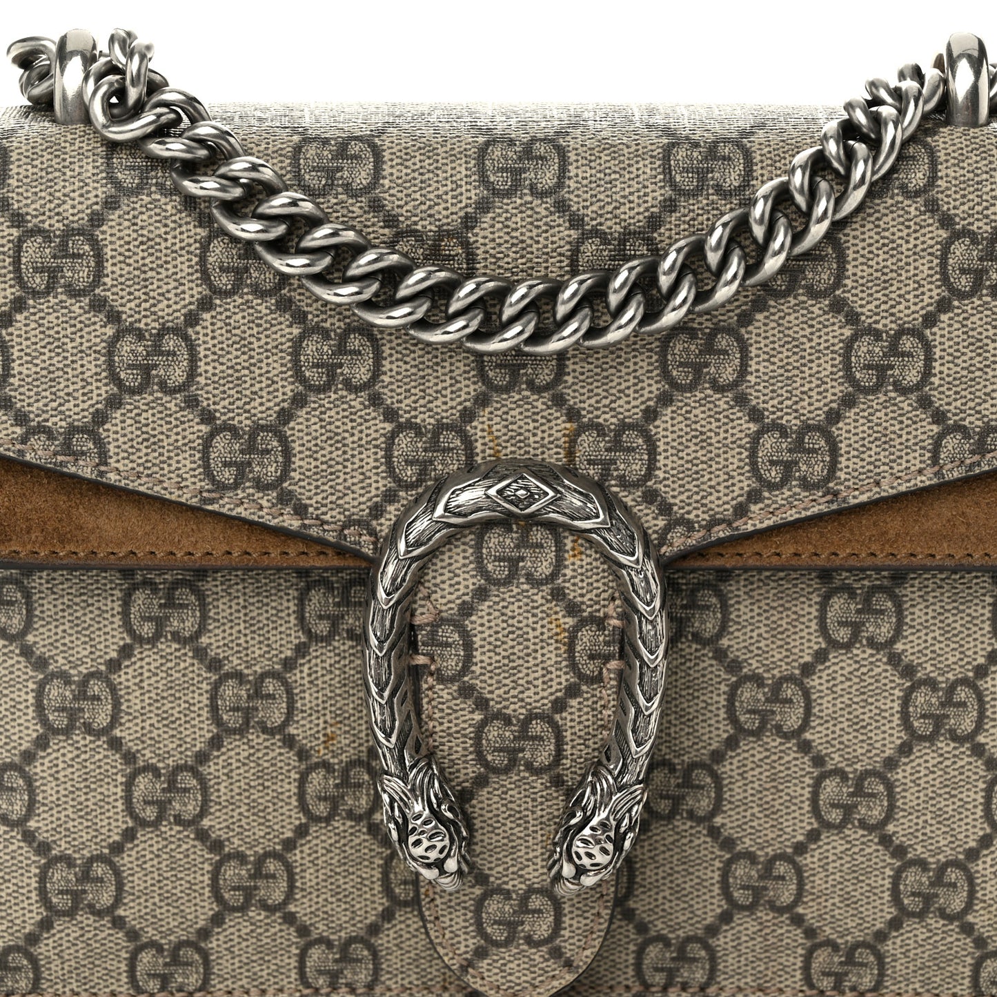 GG Supreme Monogram Mini Dionysus Shoulder Bag Taupe