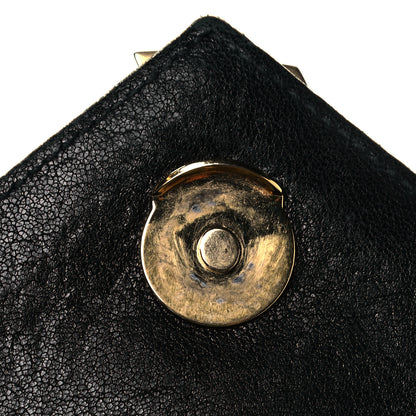 Saint Laurent Sheepskin Matelasse Chevron Monogram Medium College Bag Black 9 of 15