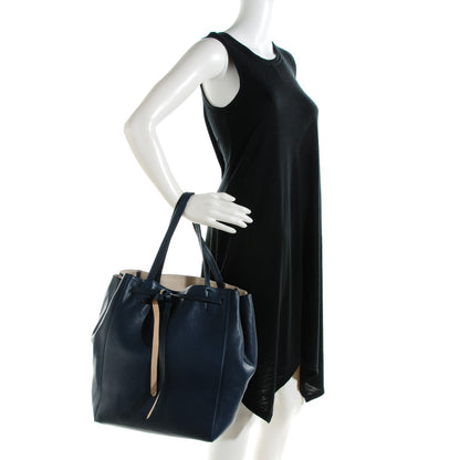 Celine Soft Grained Calfskin Medium Cabas Phantom Slate 2 of 7