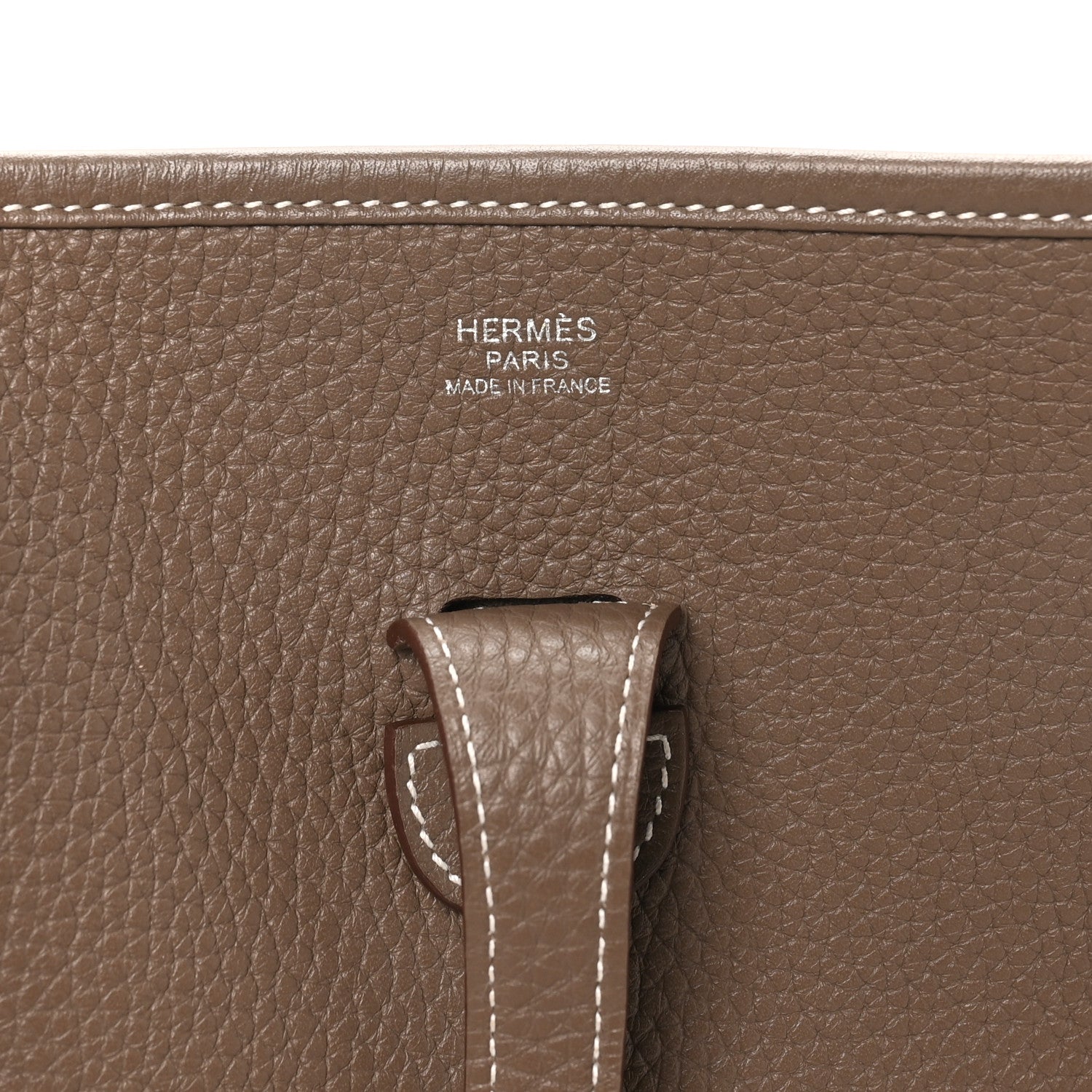 Hermes Taurillon Clemence Evelyne III PM Etoupe 6 of 10