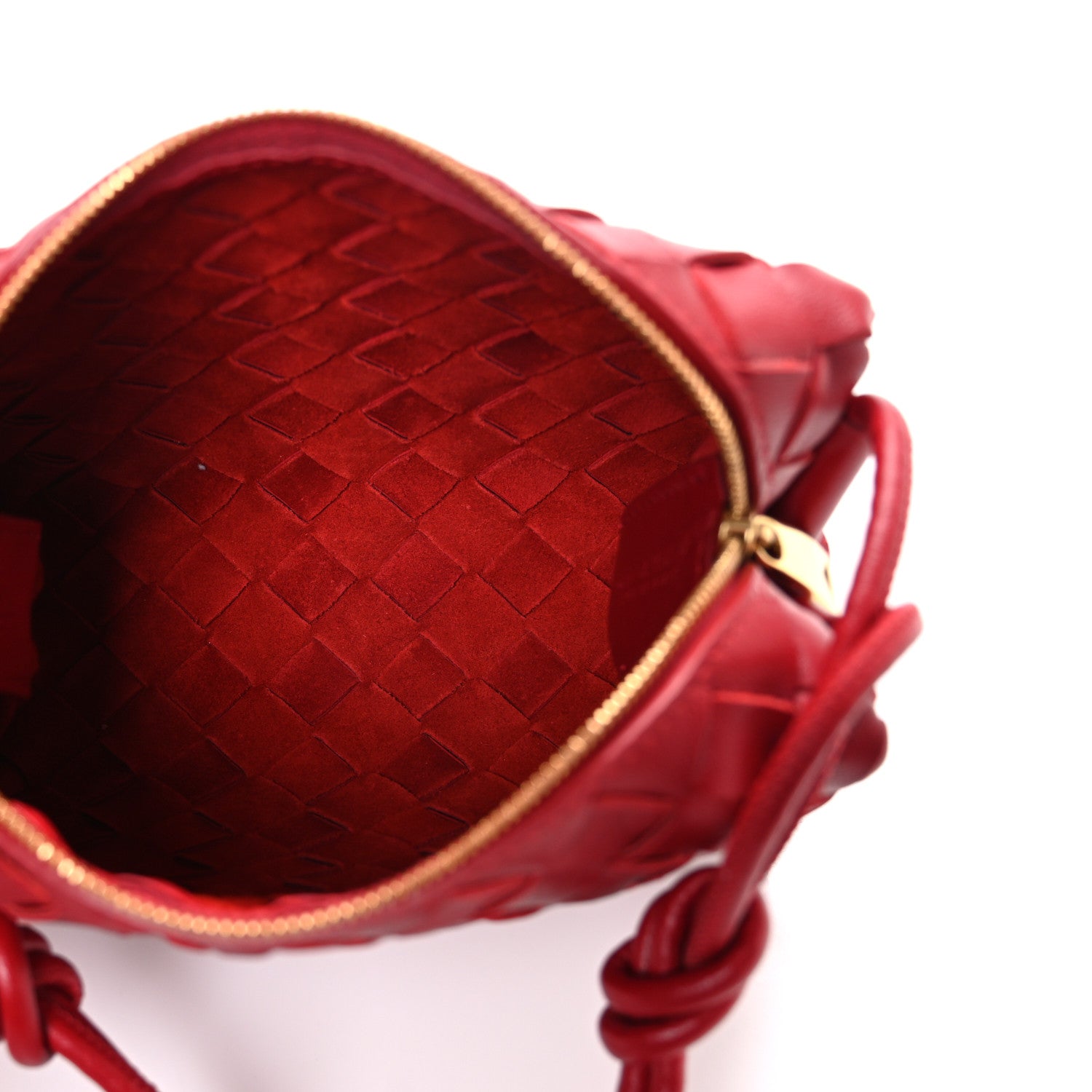 Bottega Veneta Nappa Intrecciato Mini Loop Camera Bag Apple Candy 5 of 9
