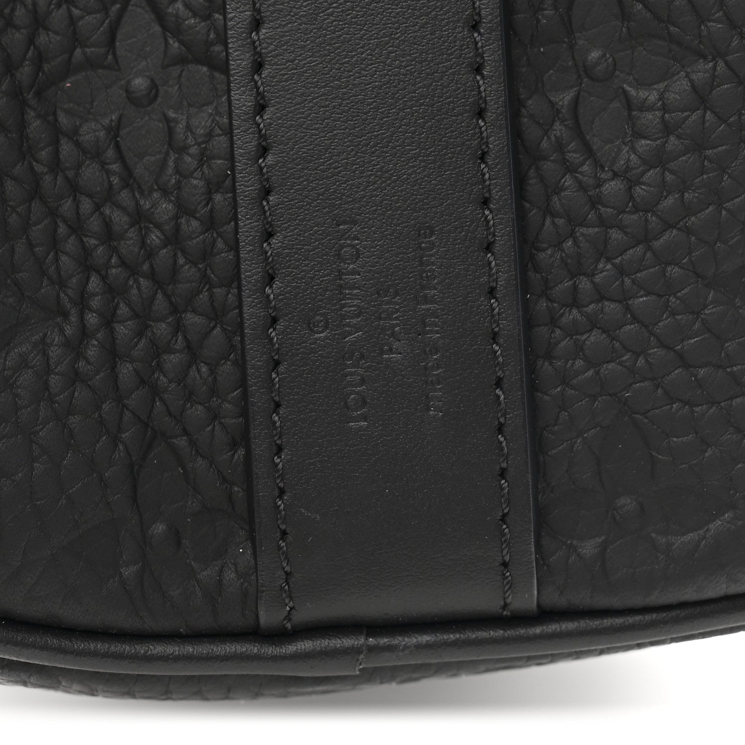Louis Vuitton Monogram Taurillon Keepall Bandouliere 25 Black Black 6 of 9