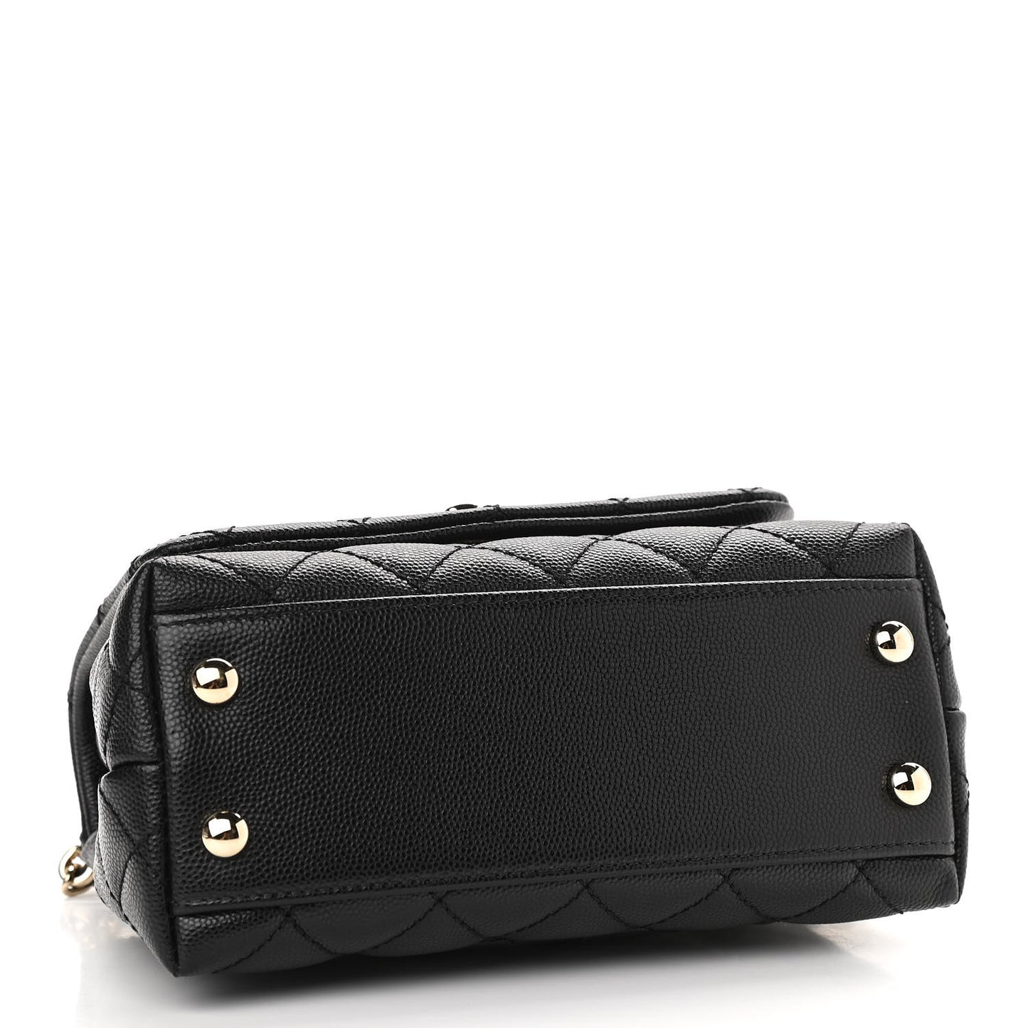 Caviar Quilted Extra Mini Coco Handle Flap Black
