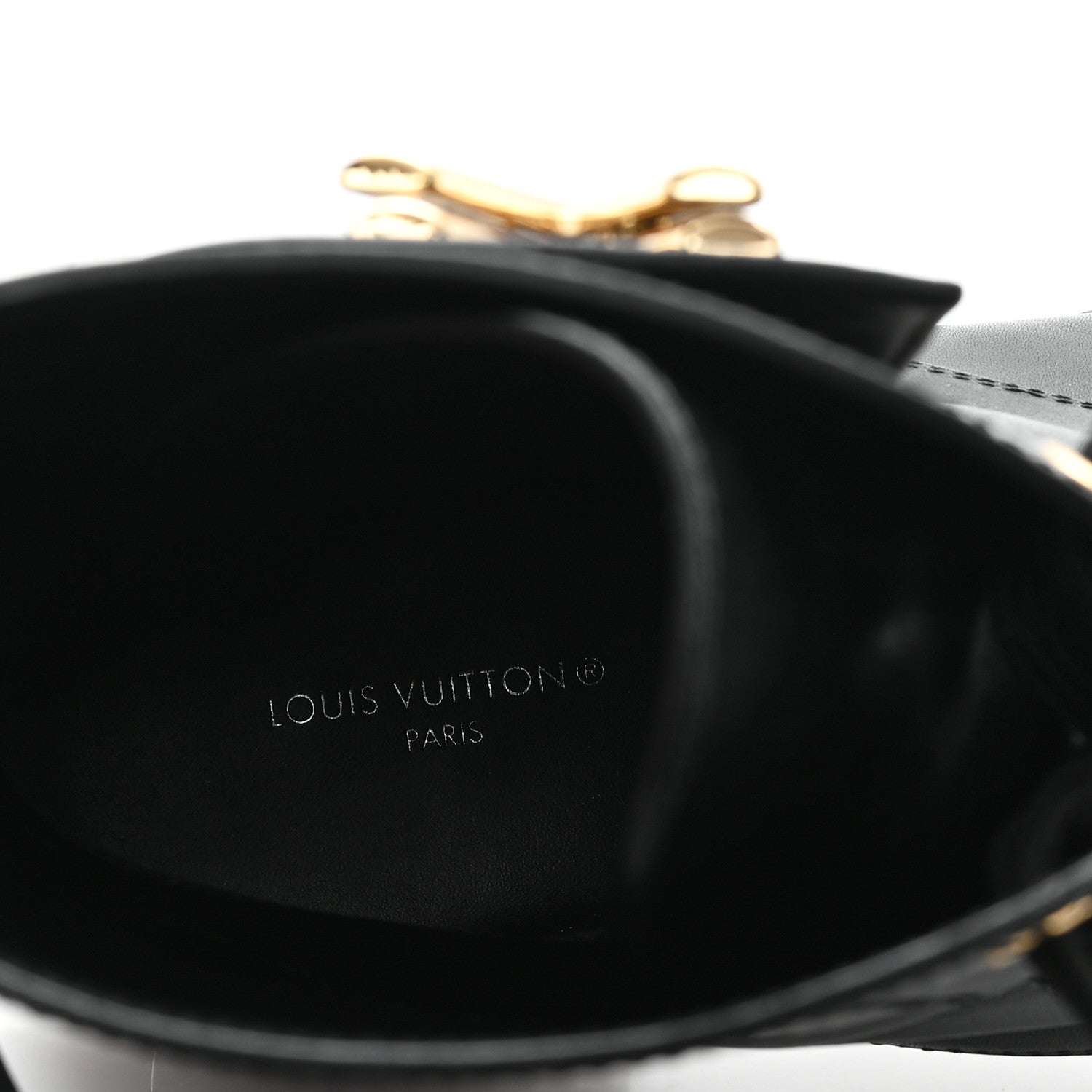 Louis Vuitton Calfskin Wonderland Flat Ranger Boots 37.5 Black 8 of 10