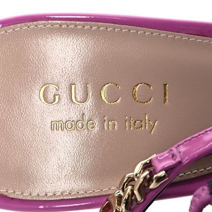 Gucci Patent Signoria Slingback Pumps 38.5 38.5 Pink 8 of 13