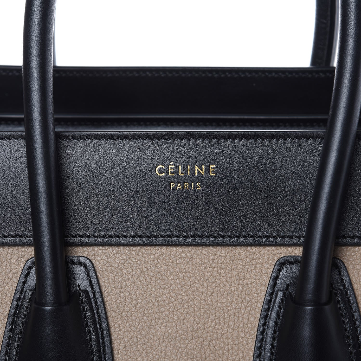Celine Smooth Calfskin Nubuck Micro Tri-Color Luggage Light Taupe Fox Red 8 of 13