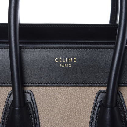 Celine Smooth Calfskin Nubuck Micro Tri-Color Luggage Light Taupe Fox Red 8 of 13