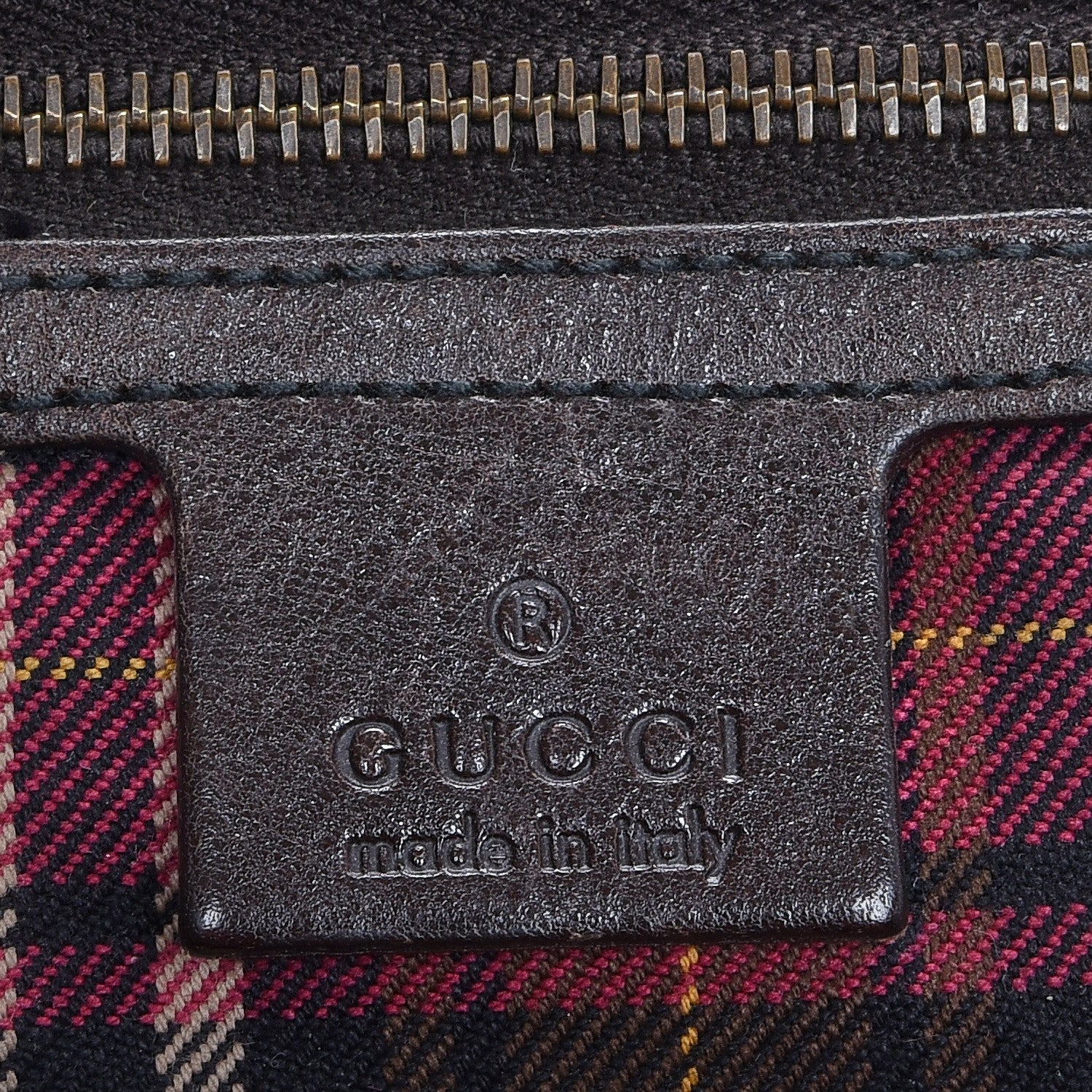 Gucci Crystal Monogram Studded Large Babouska Boston Dark Brown 6 of 7