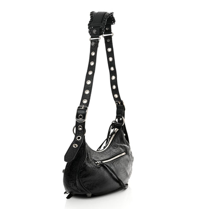 Balenciaga Agneau Arena Small Le Cagole Shoulder Bag Black 4 of 11