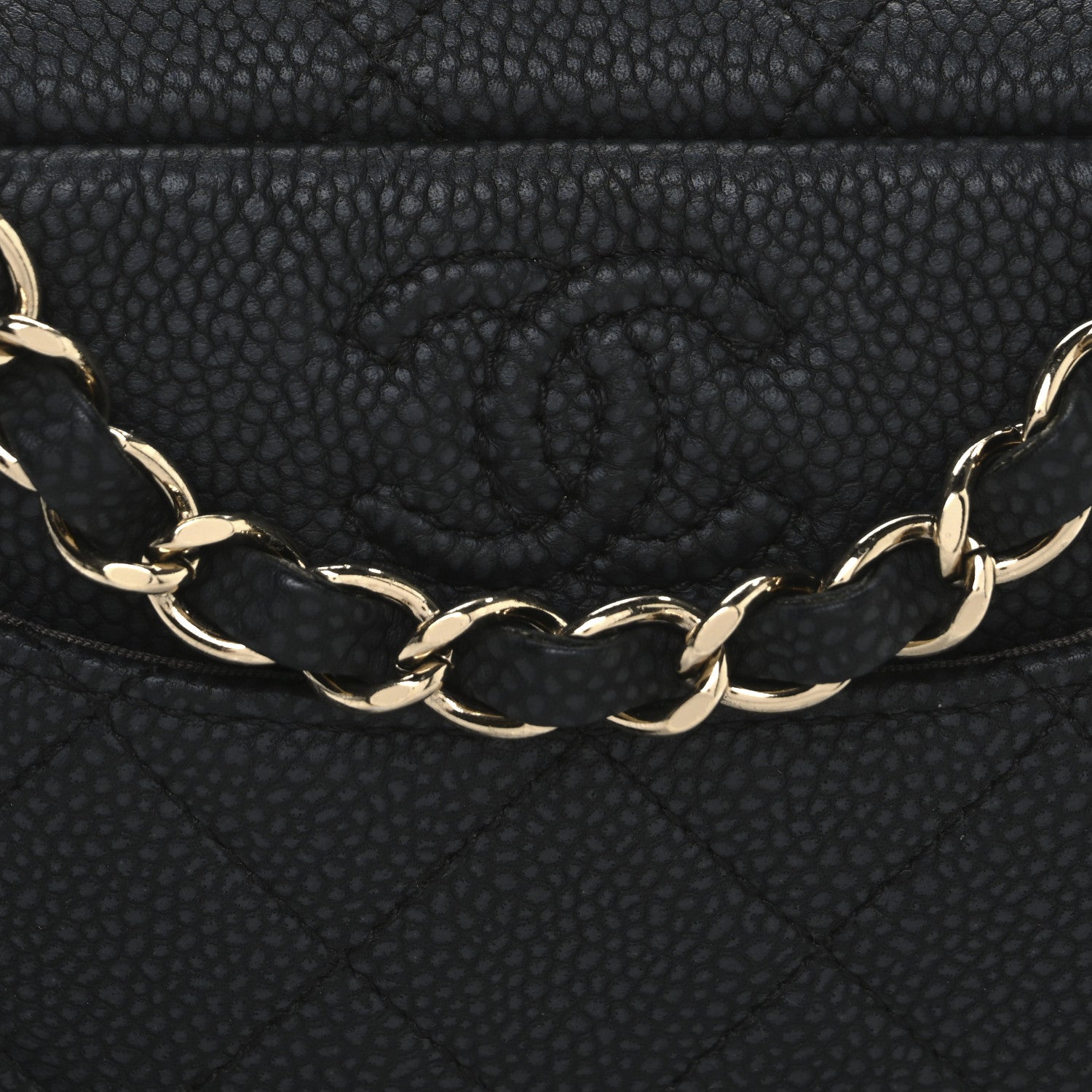 Chanel Caviar Flat Quilted Mini Coco Tassel Camera Case Black 8 of 11