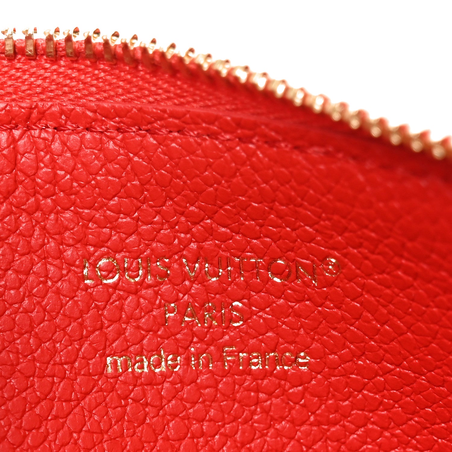 Louis Vuitton Empreinte Monogram Zipped Romy Card Holder Rouge 6 of 7