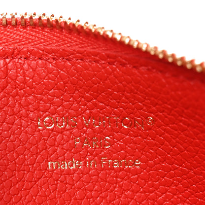 Louis Vuitton Empreinte Monogram Zipped Romy Card Holder Rouge 6 of 7