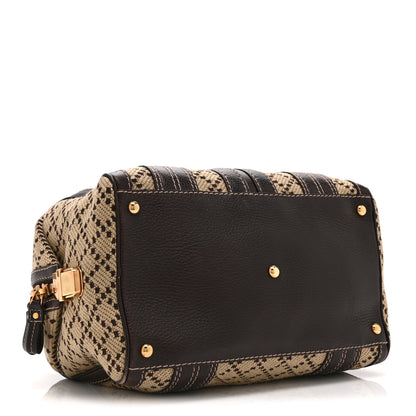 Gucci Monogram Medium Aviatrix Boston Ebony Brown 4 of 10