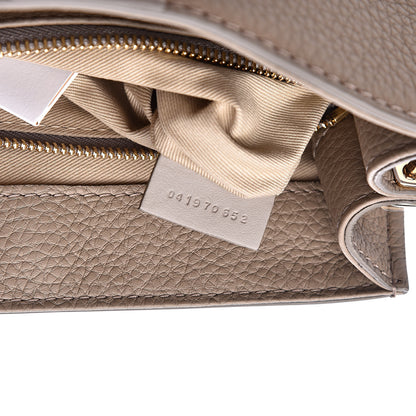 Chloe Shiny Grained Calfskin Small Aby Day Shoulder Bag Motty Grey 7 of 9