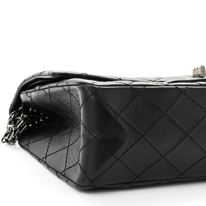 Chanel Aged Calfskin Quilted 2.55 Reissue 225 Flap Black 9 of 11