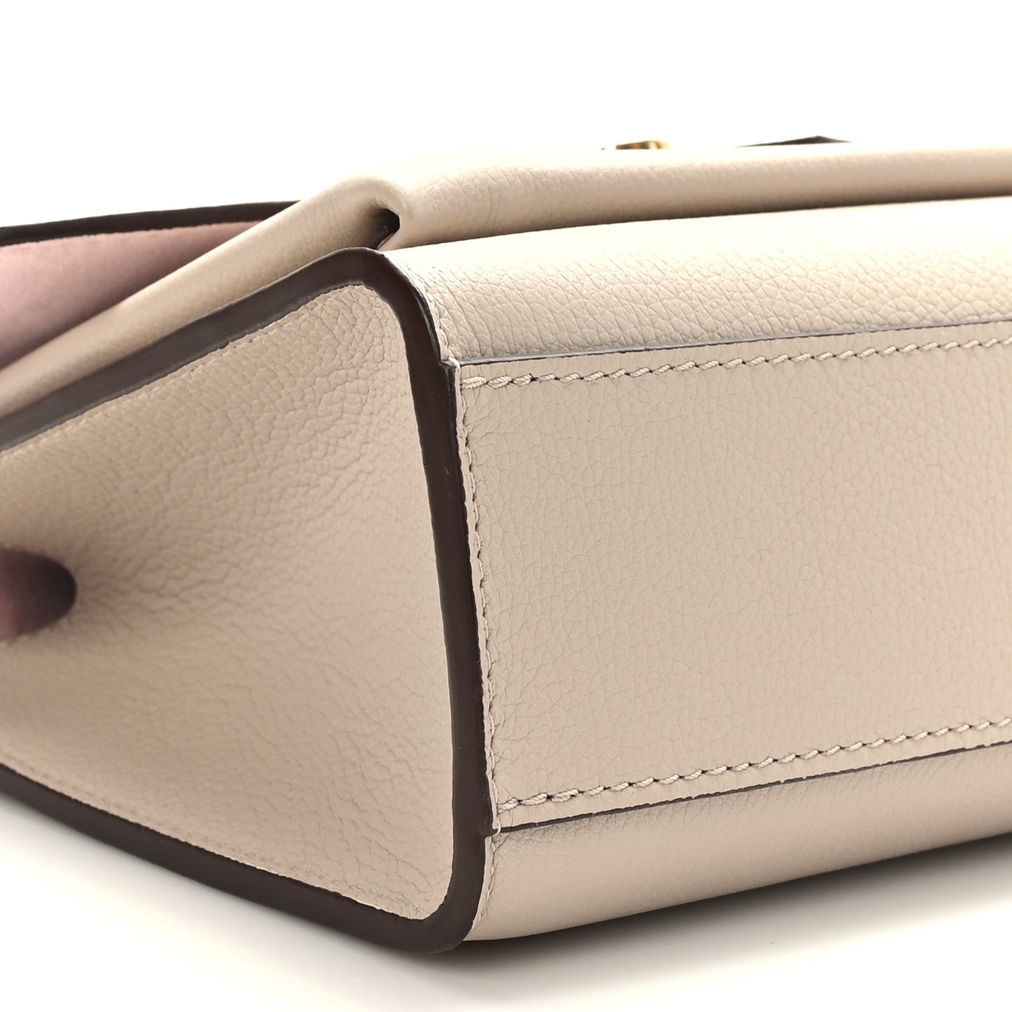 Soft Calfskin Mylockme Chain Bag BB Greige