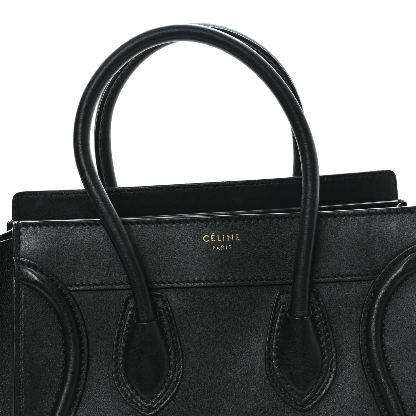 Smooth Calfskin Micro Luggage Black
