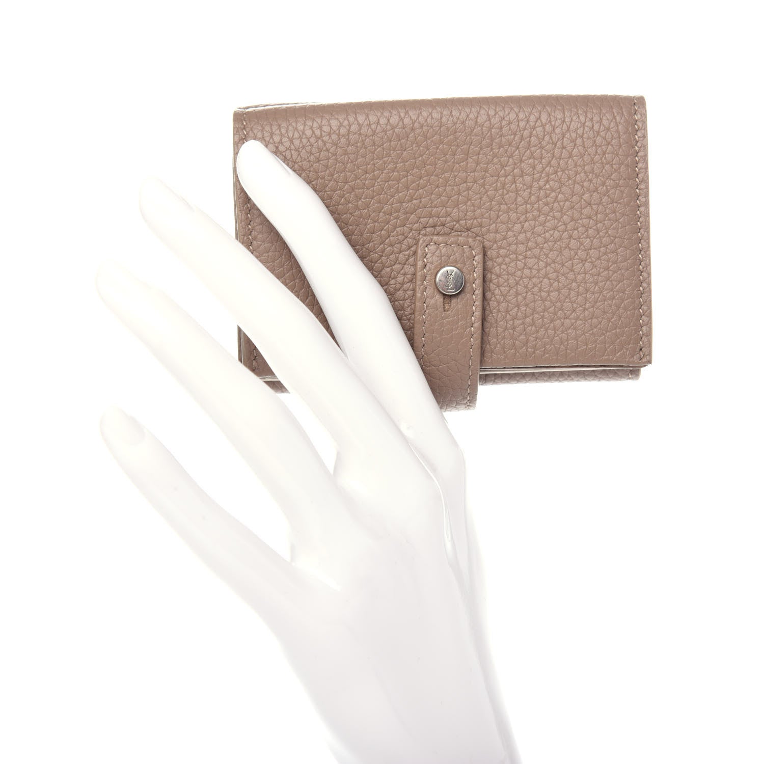 Saint Laurent Calfskin Milo Wallet Light Taupe 2 of 8