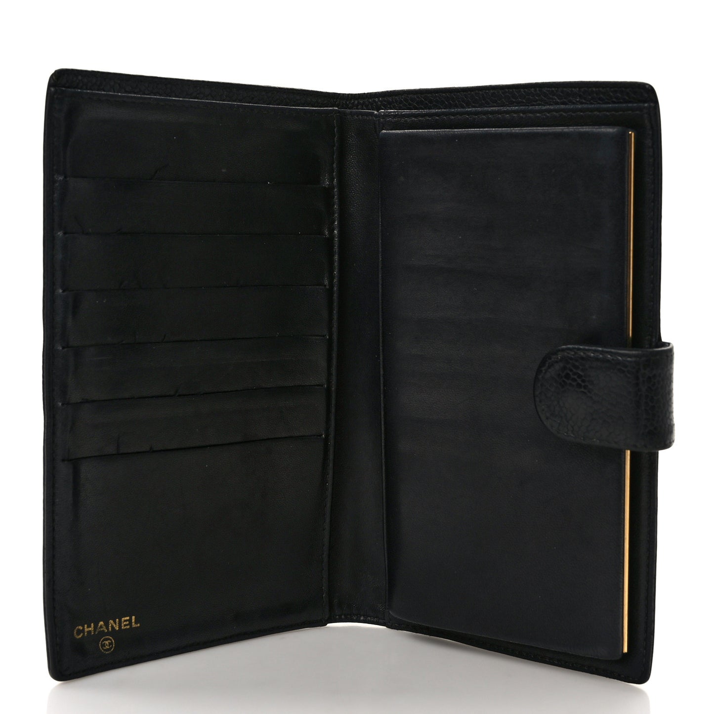 Caviar Timeless CC French Wallet Black
