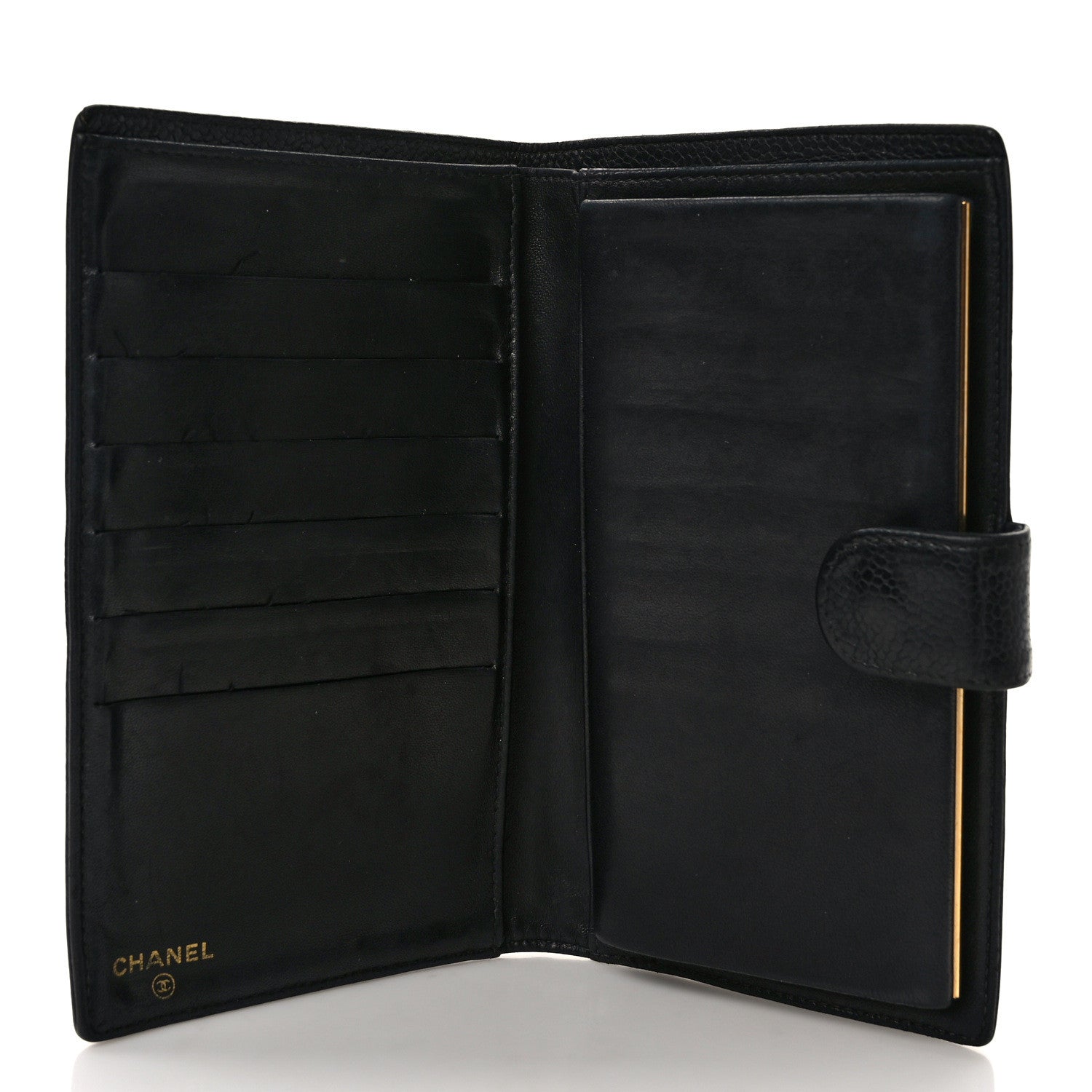 Chanel Caviar Timeless CC French Wallet Black 5 of 7