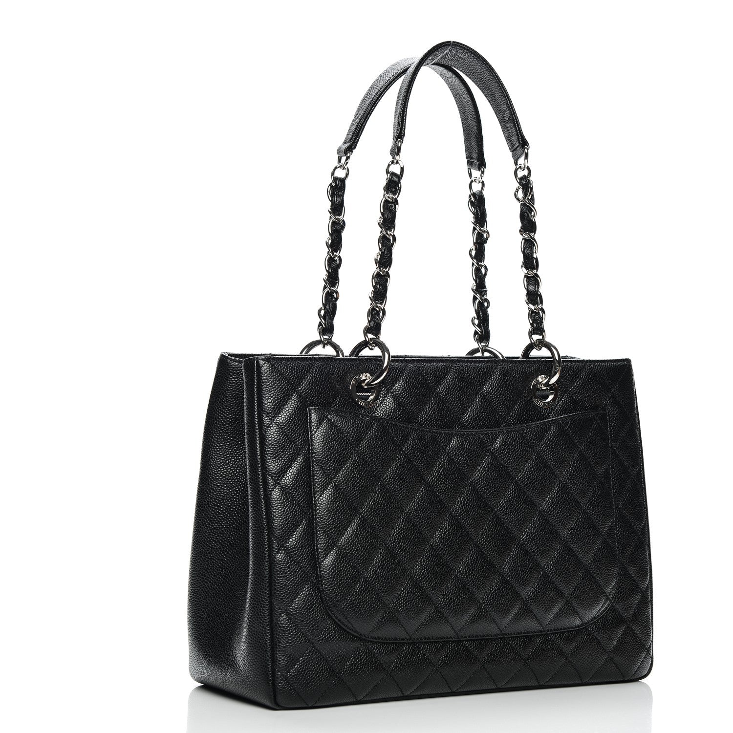 Chanel Caviar Quilted Grand Shopping Tote GST Black 4 of 8