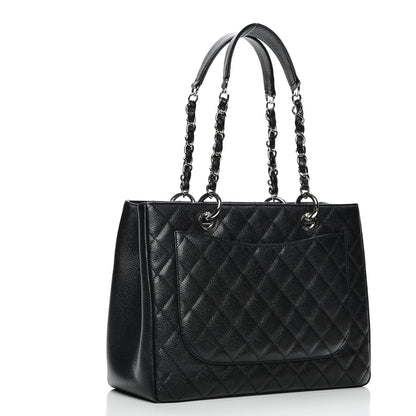 Chanel Caviar Quilted Grand Shopping Tote GST Black 4 of 8