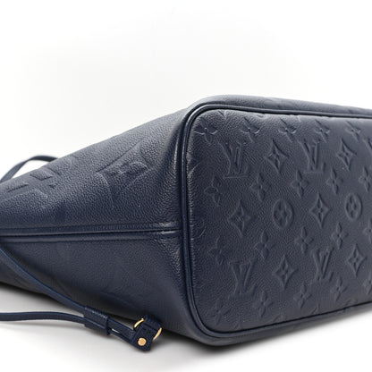 Louis Vuitton Empreinte Monogram Giant Neverfull MM Navy 7 of 9