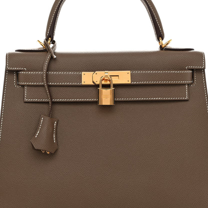 Hermes Epsom Kelly Sellier 28 Etoupe 8 of 11
