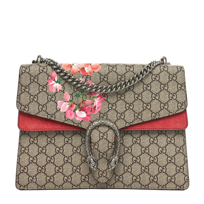 Gucci GG Supreme Monogram Blooms Medium Dionysus Shoulder Bag Beige Multicolor Dry Rose 1 of 10