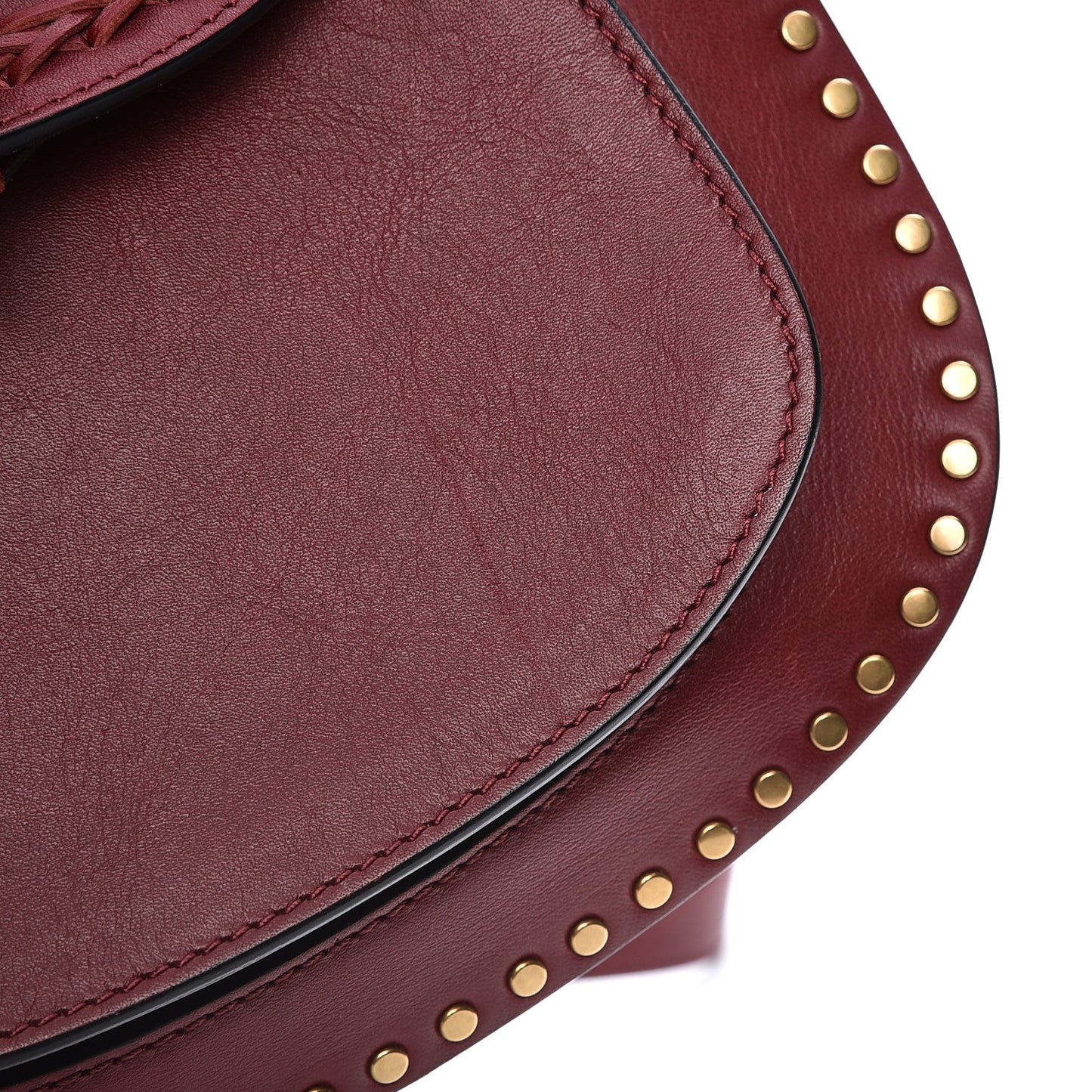 Calfskin Braided Small Hudson Shoulder Bag Sienna Red
