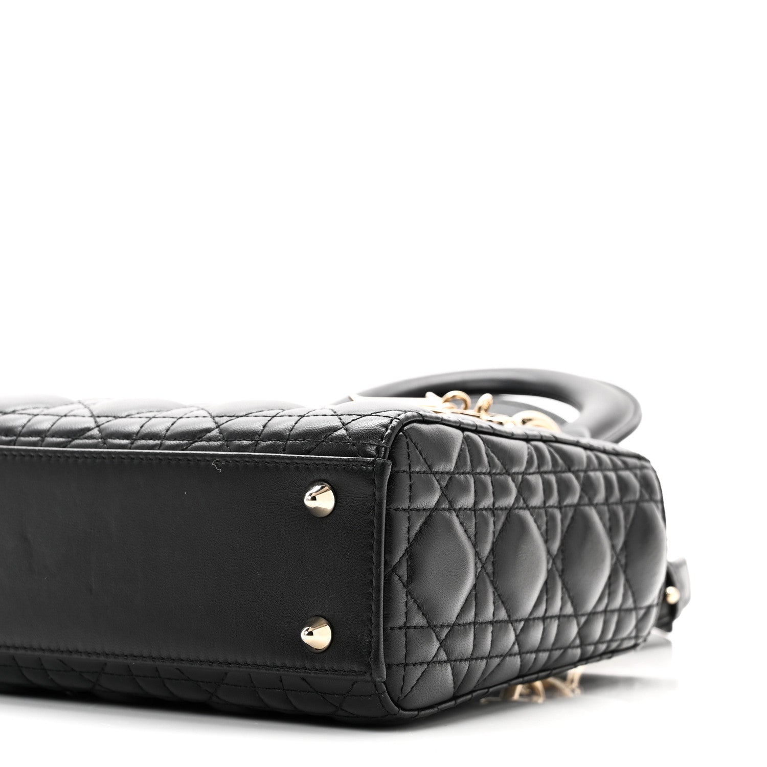 Christian Dior Lambskin Cannage Small My ABCDior Lady Dior Black 10 of 11
