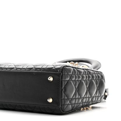 Christian Dior Lambskin Cannage Small My ABCDior Lady Dior Black 10 of 11