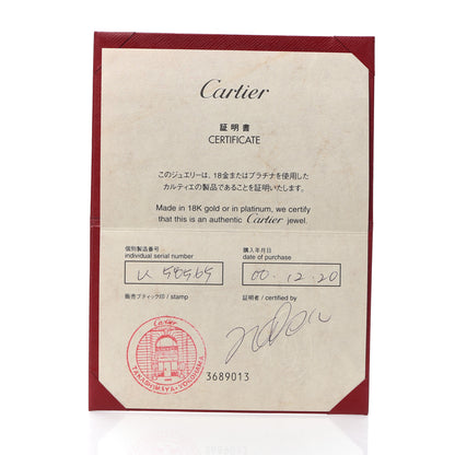 Cartier 18K White Gold 5.5mm LOVE Hoop Earrings 6 of 6