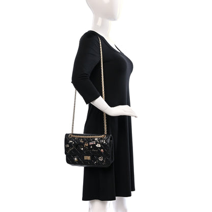 Chanel Aged Calfskin Lucky Charms 2.55 Reissue 225 Flap Black 2 of 10