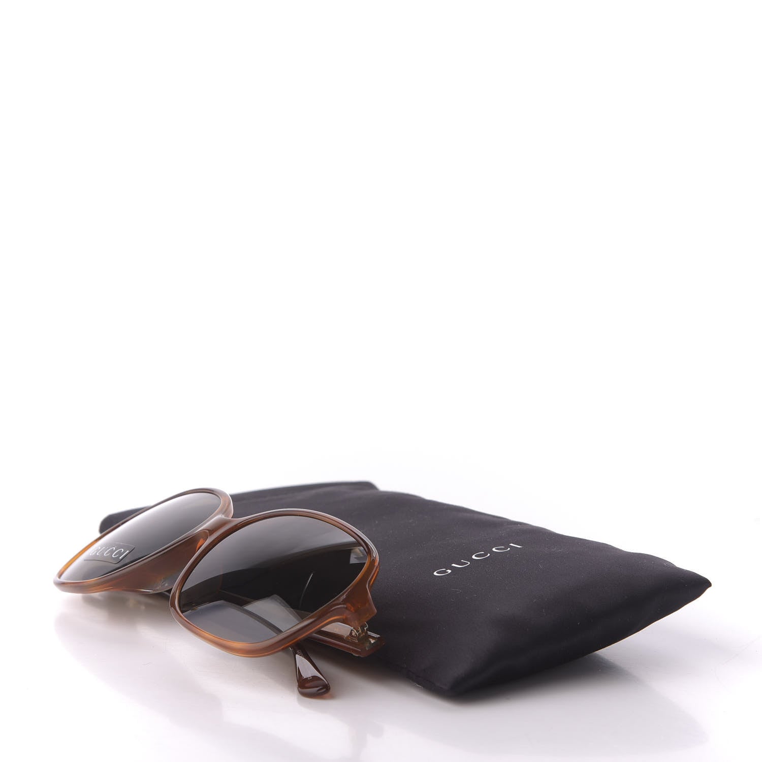 Gucci Acetate Square Frame Sunglasses GG 3834/F/S Tortoise 8 of 8