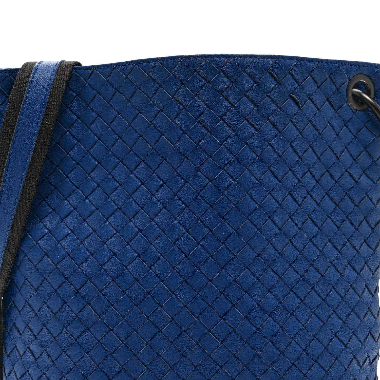 Bottega Veneta Nappa Intrecciato VN Crossbody Messenger Bag Navy 9 of 11