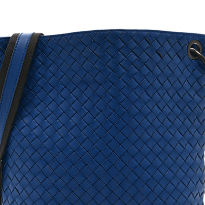 Bottega Veneta Nappa Intrecciato VN Crossbody Messenger Bag Navy 9 of 11