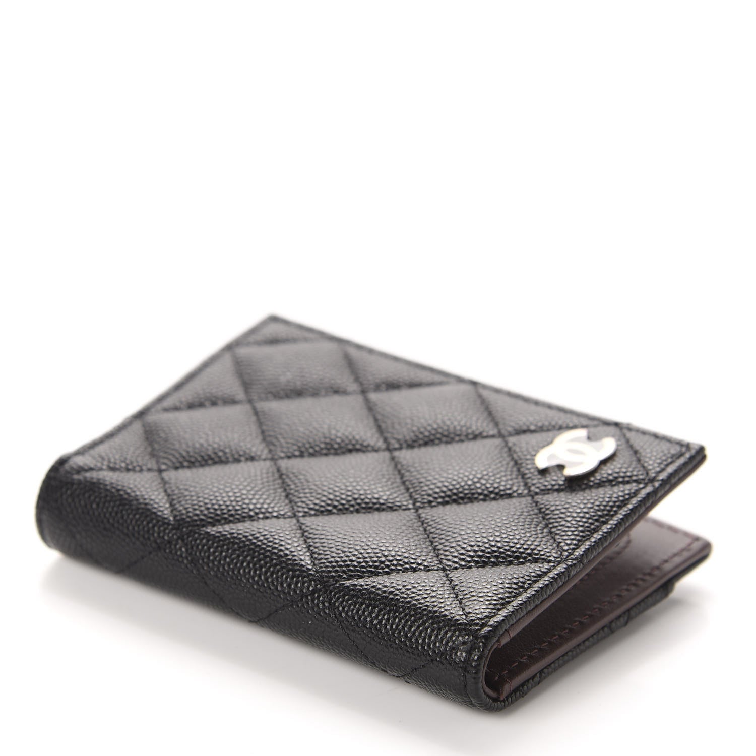 Chanel Caviar Quilted Card Holder Wallet Black 4 of 9