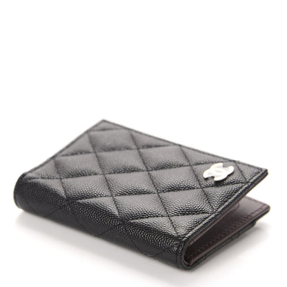 Chanel Caviar Quilted Card Holder Wallet Black 4 of 9