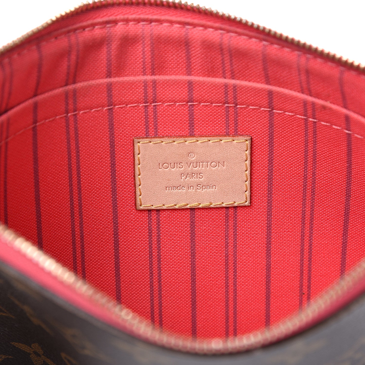 Louis Vuitton Monogram Neverfull MM GM Pochette Grenade 5 of 12