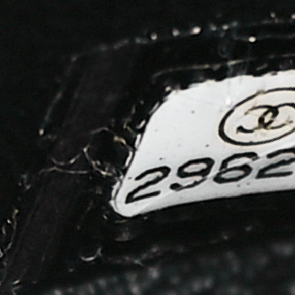 Lambskin Quilted Small Trendy CC Bowling Bag Black