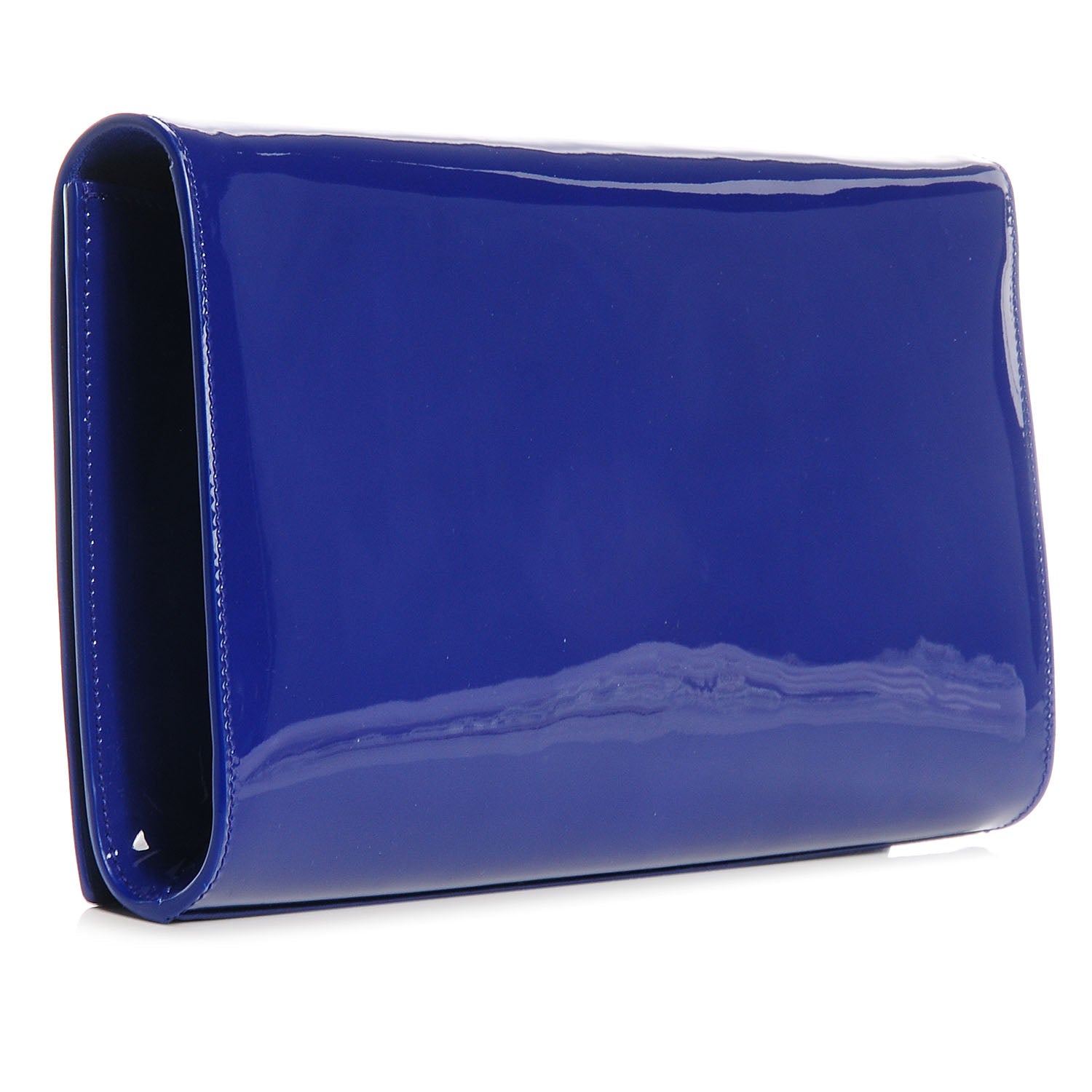 Saint Laurent Patent Belle De Jour Clutch Royal Blue 3 of 7