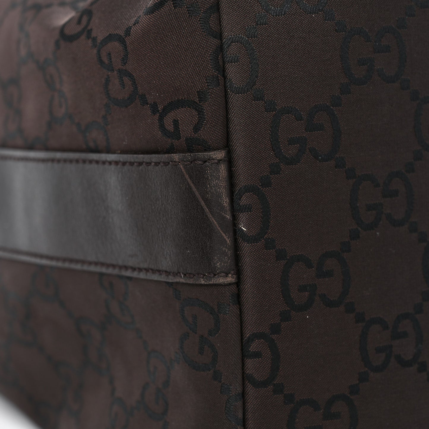 Nylon Monogram Extra Large Hobo Dark Brown