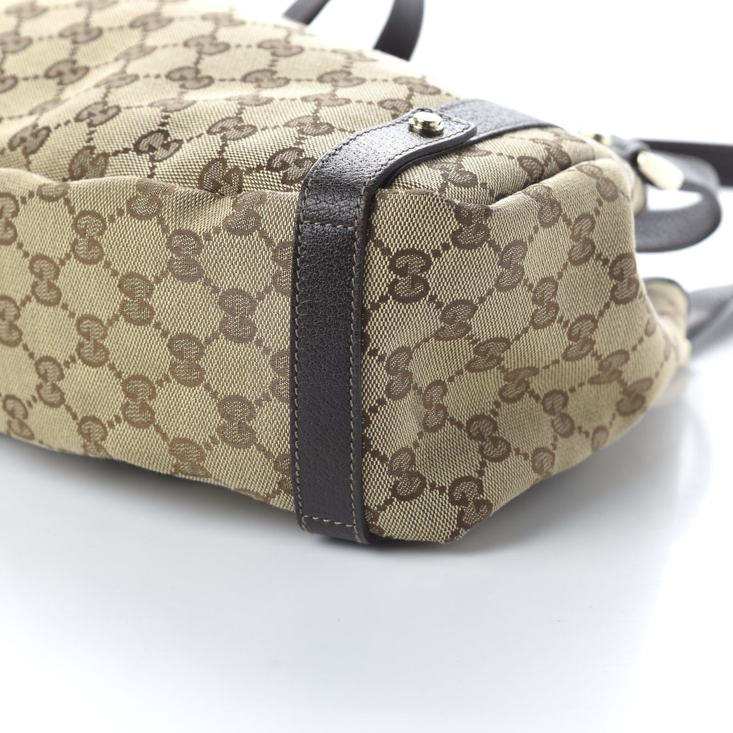 Monogram Medium Abbey Shoulder Bag Dark Brown