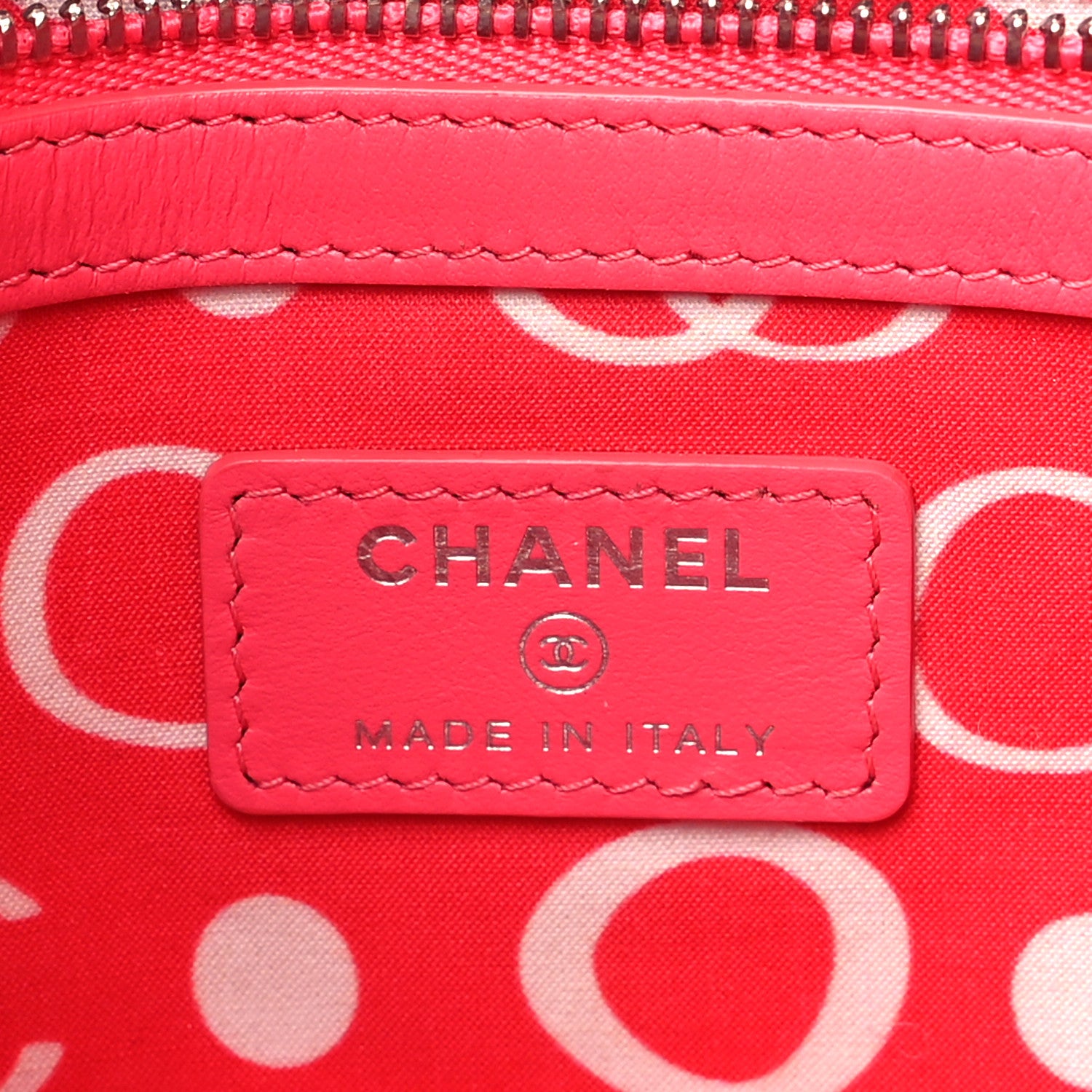 Chanel Caviar Quilted Medium Cosmetic Case Pink 6 of 9