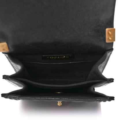 Chanel Caviar Quilted North South Boy Flap Black 5 of 9