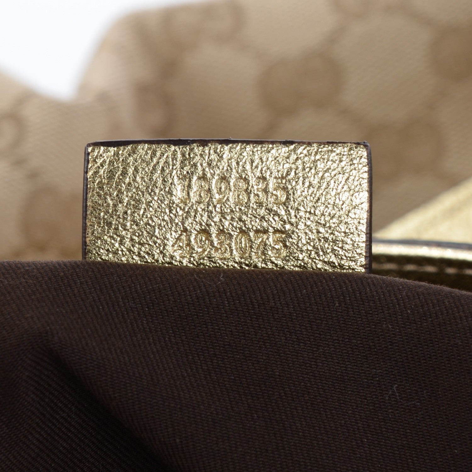 Gucci Monogram Large D Gold Hobo Metallic Gold 7 of 9