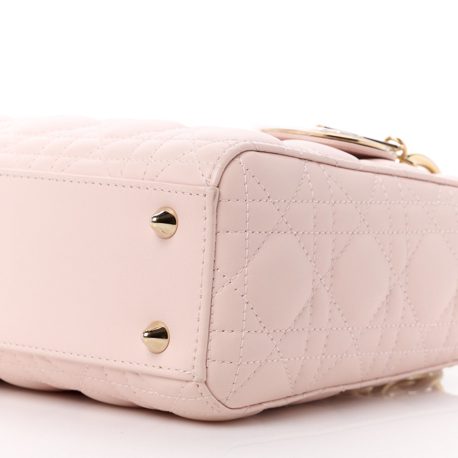 Christian Dior Lambskin Cannage Small My ABCDior Lady Dior Pink 11 of 15