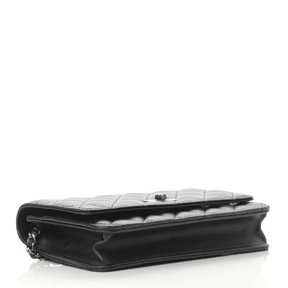 Chanel Aged Calfskin Quilted Reissue Wallet On Chain WOC Black 4 of 11