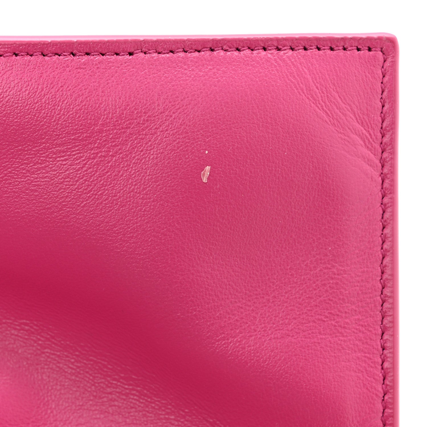 Saint Laurent Smooth Calfskin Suede Medium Reversible Monogram Kate Satchel Rose Rubis 11 of 12